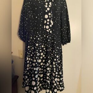 Donna Ricco Dress size 14 black and white